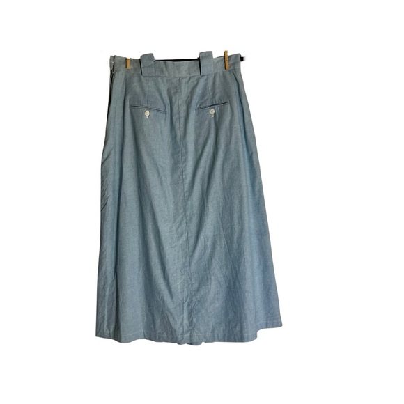 Excellent Condition Size 12 Women's Vintage Light Wash Denim Maxi Skirt - Picture 3 of 8